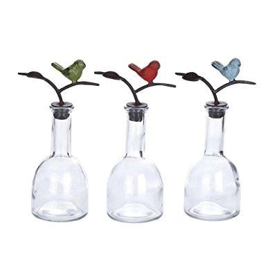 8-60927 4 x 8 Deco 79 Glass Ps Metal Stopper Bottle 4 W 8-60927 4 x 8 Deco 79 Glass Ps Metal Stopper Bottle 4 W